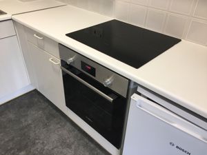 Oven and induction hob - click for photo gallery